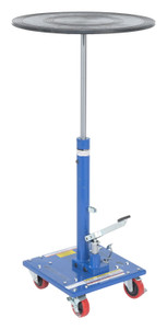 Vestil Steel - 24 In. Round Top Hydraulic Post Table 200 lb - Blue