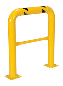 Vestil Steel High Profile Machinery and Rack Guard - 36 In. x 42 In. x 4 In. - Yellow