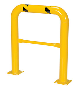 Vestil Steel High Profile Machinery and Rack Guard - 36 In. x 42 In. x 4 In. - Yellow