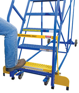 Vestil Steel Safety Gate For Warehouse Ladder - Yellow