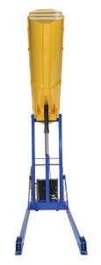 Vestil Steel DC Powered Portable Hydraulic Drum Dumper - 72 In. Dump Height 1,500 lb Blue / - Yellow