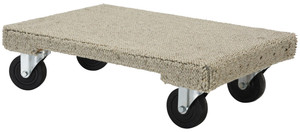 Vestil Hardwood Carpeted Dolly - 24 In. x 16 In. x 6-3/4 In. 1200 lb - Tan