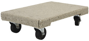 Vestil Hardwood Carpeted Dolly - 24 In. x 16 In. x 6-3/4 In. 1200 lb - Tan