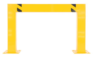 Vestil Steel Square High Profile Machinery and Rack Guard - 48 In. x 24 In. x 5 In. - Yellow