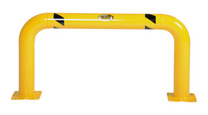 Vestil Steel High Profile Machinery and Rack Guard - 48 In. x 24 In. x 4 In. - Yellow