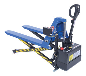 Vestil Steel DC Powered Tote Lift Photo Eye - 62-1/4 In. x 29 In. x 51-1/4 In. 3000 lb - Blue