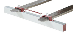 Vestil Steel Forklift Hanging Magnetic Sweeper - 48 In. Wide 55 lb - Silver