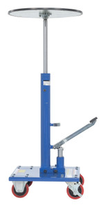 Vestil Steel - 18 In. Round Top Hydraulic Post Table 300 lb - Blue