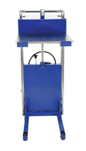 Vestil Steel Portable Air Foot Pump Hefti-Lift - 41 In. x 54 In. 880 lb - Blue