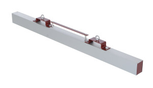 Vestil Steel Forklift Hanging Magnetic Sweeper - 60 In. Wide 65 lb - Silver