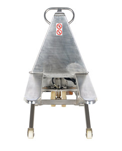 Vestil Stainless Steel DC Powered Tote Lift - 63 In. x 26-3/4 In. x 46 In. 2000 lb - Blue