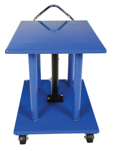 Vestil Steel Hydraulic Post Table - 30 In. x 42 In. 2,000 lb - Blue