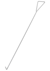 Vestil Metal Hook - 4 Ft. Length For Dollies - Silver