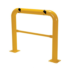 Vestil Steel High Profile Machinery and Rack Guard - 48 In. x 42 In. x 4 In. - Yellow