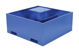 Vestil Steel Empty Concrete Base - 18 In. Height For JIB Crane Models - Blue