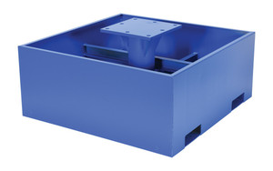 Vestil Steel Empty Concrete Base - 18 In. Height For JIB Crane Models - Blue