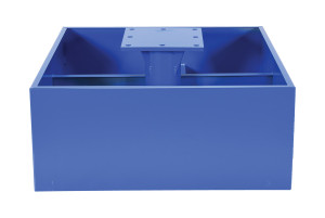 Vestil Steel Empty Concrete Base - 18 In. Height For JIB Crane Models - Blue