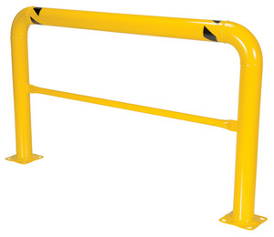 Vestil Steel High Profile Machinery and Rack Guard - 72 In. x 42 In. x 4 In. - Yellow