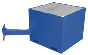 Vestil Steel Offset Concrete Filled Base - 36 In. Height For JIB Crane Models - Blue
