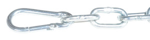 Vestil Steel Lad Safety Chain Option, - 26 In - Silver