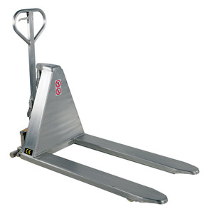 Vestil Stainless Steel Hand Pump Tote Lift - 60 In. x 27 In. x 48 In. 2000 lb