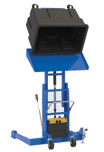 Vestil Steel Multi Purpose Tote Dumper - 72 In. Dump Height 600 lb - Blue