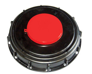 Vestil Cap For Intermediate Bulk Container - Black/Red