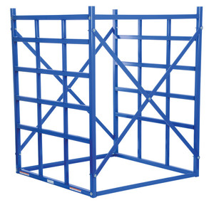 Vestil Steel Long Bar Pigeon Hole Rack - 48 In. x 48-1/2 In. x 60 In. 7700 lb - Blue