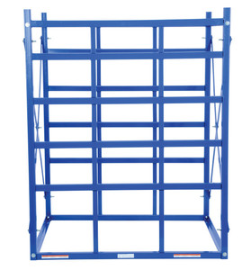 Vestil Steel Long Bar Pigeon Hole Rack - 48 In. x 48-1/2 In. x 60 In. 7700 lb - Blue