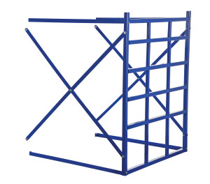 Vestil Steel Long Bar Pigeon Hole Rack Extension - 48 In. x 48-1/2 In. 7700 lb - Blue