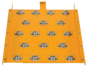 Vestil Steel Ball Transfer Platform - 25-3/4 In. x 19-1/4 In. For Hefti-Lift Models - Yellow