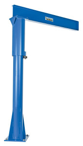Vestil Steel Floor Mounted Jib - 80 In. I-Beam 2000 lb - Blue