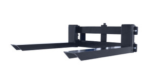 Vestil Steel Adjustable Width Forks Attachment - 6 In. to 22 In. For Hydraulic Lift Cart Model 750 lb - Black
