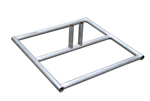 Vestil Galvanized Steel Construction Safety Barrier Base For HRAIL Models