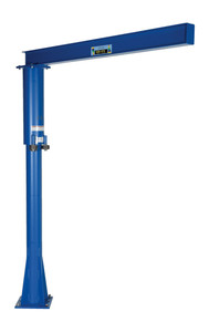 Vestil Steel Floor Mounted Jib - 80 In. I-Beam 600 lb - Blue