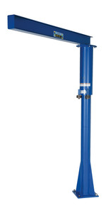 Vestil Steel Floor Mounted Jib - 80 In. I-Beam 600 lb - Blue