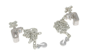 Vestil Steel Curb Lifting Chains - 42 In. Length For Aluminum Dock Boards - Silver
