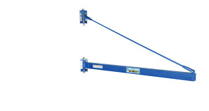 Vestil Steel High Clearance Tie Rod Jib - 79-3/4 In. I-Beam 1000 lb - Blue