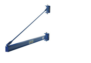 Vestil Steel High Clearance Tie Rod Jib - 79-3/4 In. I-Beam 1000 lb - Blue