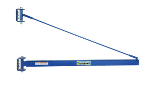 Vestil Steel High Clearance Tie Rod Jib - 79-3/4 In. I-Beam 1000 lb - Blue