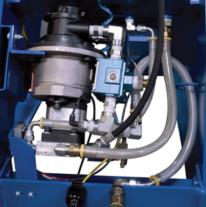Vestil Factory Installed Rotary Air/Oil Power Unit With Muffler and Hand Control For Long Deck Cart