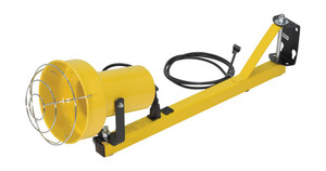 Vestil Steel Incandescent Single Arm Load Light - 24 In. Length - Yellow