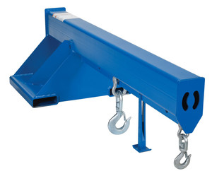 Vestil Steel Non Telescoping Lift Boom - 24 In. Fork Pocket Center 8,000 lb - Blue and Yellow