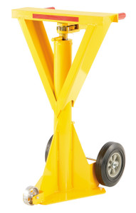 Vestil Steel Beam Trailer Stabilizing Ratchet Jack - 26-11/16 In. x 23-3/4 In. x 40 In. 100,000 lb Static - Yellow
