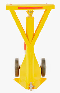 Vestil Steel Beam Trailer Stabilizing Ratchet Jack - 26-11/16 In. x 23-3/4 In. x 40 In. 100,000 lb Static - Yellow