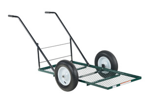 Vestil Steel Landscape Cart with Low Profile Tilt - 53 In. x 24 In. x 45 In. 500 lb - Green