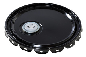 Vestil Steel UN Rated Spout Top Lid - 5 Gallon - Black