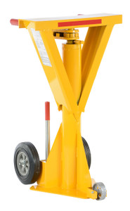 Vestil Steel Beam Trailer Stabilizing Ratchet Jack - 27-7/16 In. x 23-7/8 In. x 41 In. 100,000 lb Static - Yellow