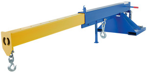 Vestil Steel Orbit Telescoping Lift Boom - 30 In. Fork Pocket Center 8,000 lb - Blue