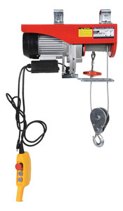 Vestil Steel Mini Cable Hoist Option - 19-1/4 In. x 8 In. x 11-3/4 In. 1000 lb - Red